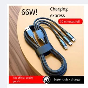 3in1 Data USB Cable for iPhone Android Fast Charger Charging Cable For xiaomi huawei Samsung Charger Wire For iPadcable