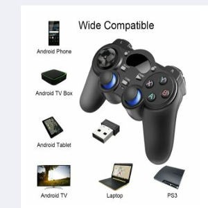 For Android Tablet Phone PC TV 2.4G Wireless Controller Gaming Gamepad Joystick With OTG Converter For PS3/Smart Phone Gamepads