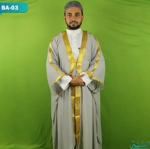 Silver Color Islamic Items Comfortable Imam Dress Aba Thobe for Men