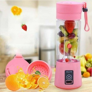 New mini portable electric rechargeable usb portable fresh juicer blender 6 blades fruit mixers juicer